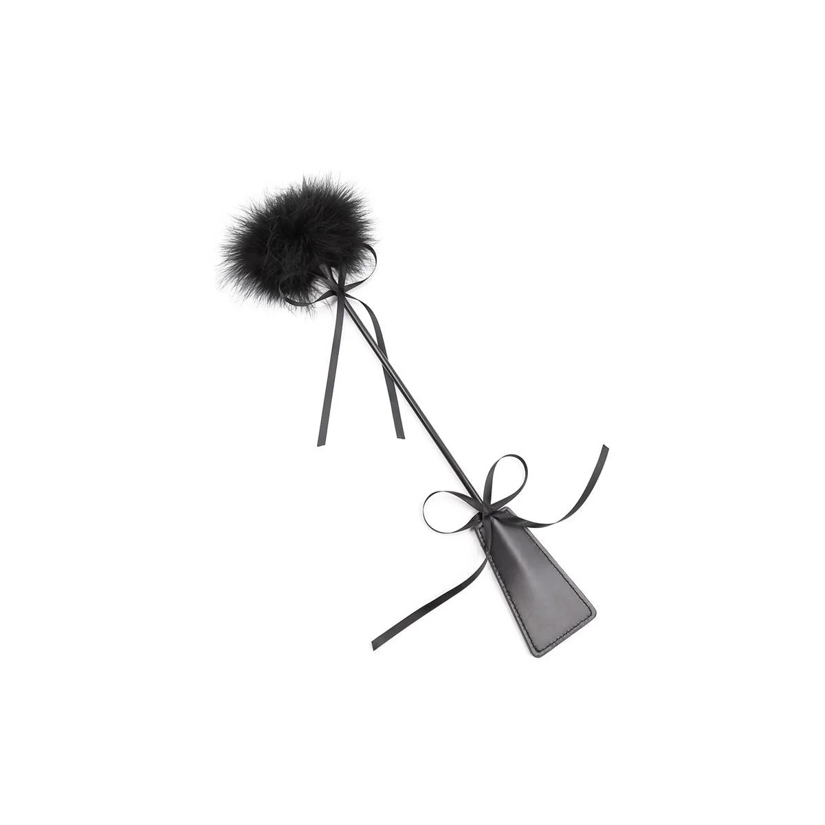 Feder Kitzel und Paddel 49 cm Schwarz von Latetobed Bdsm Line kaufen | Fesselliebe