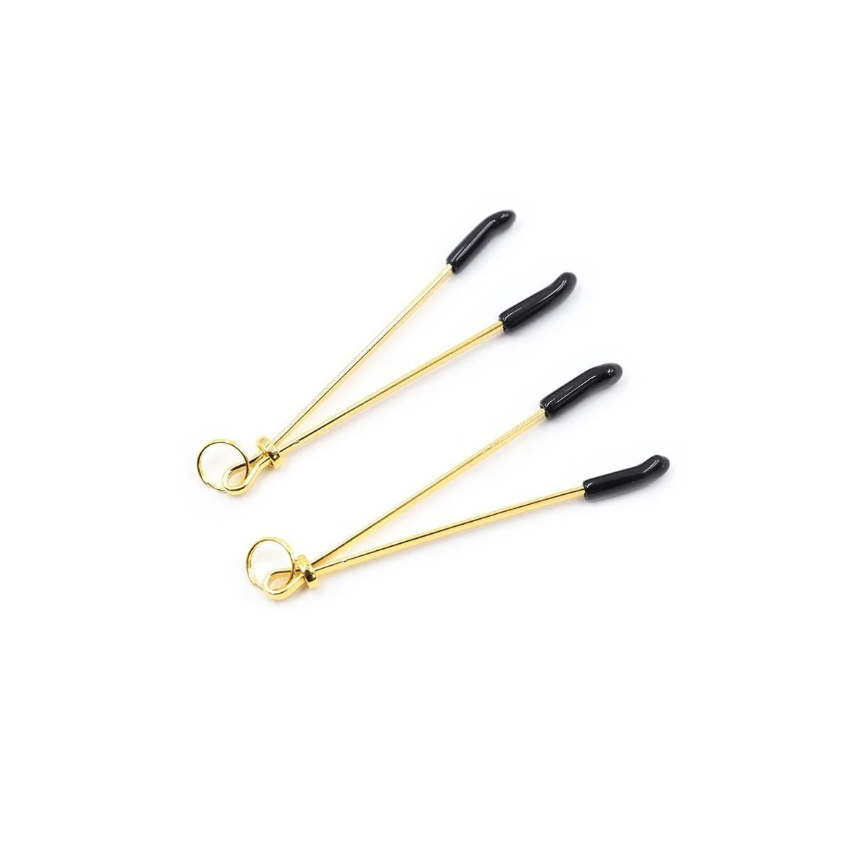 Nippelklemmen Metall Schwarz/Gold von Latetobed Bdsm Line kaufen | Fesselliebe