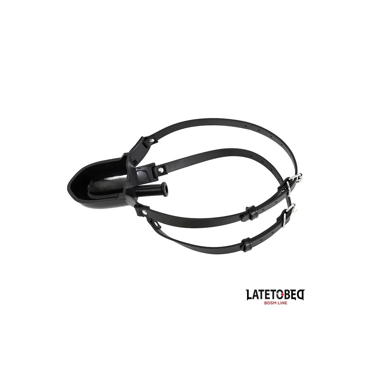 KNEBEL MIT TRINKVORRICHTUNG VON LATETOBED BDSM LINE