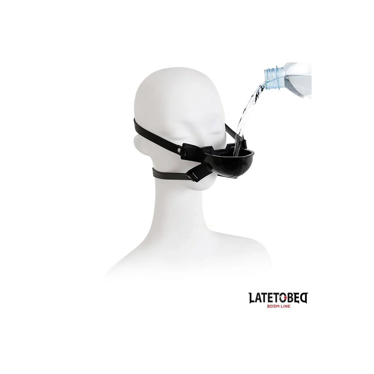 KNEBEL MIT TRINKVORRICHTUNG VON LATETOBED BDSM LINE