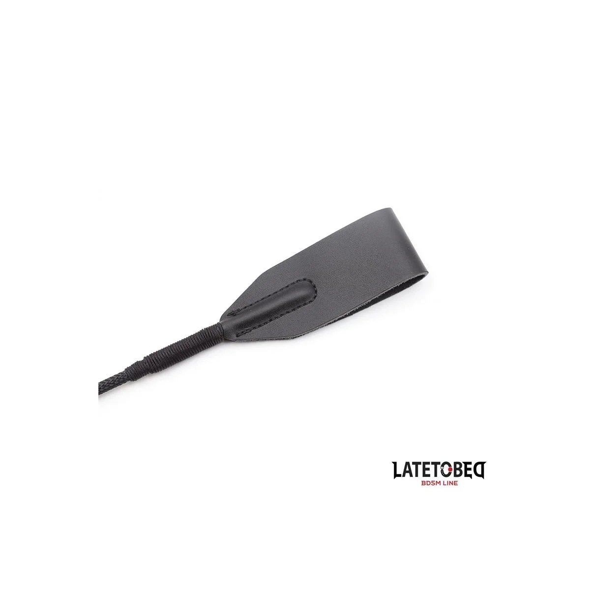 KLASSISCHE PEITSCHE MIT GEFLOCHTENEM GRIFF, 60 CM VON LATETOBED BDSM LINE