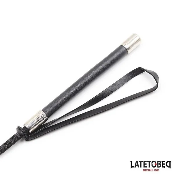 PEITSCHE MIT HERZFORM, SCHWARZ, 60 CM VON LATETOBED BDSM LINE