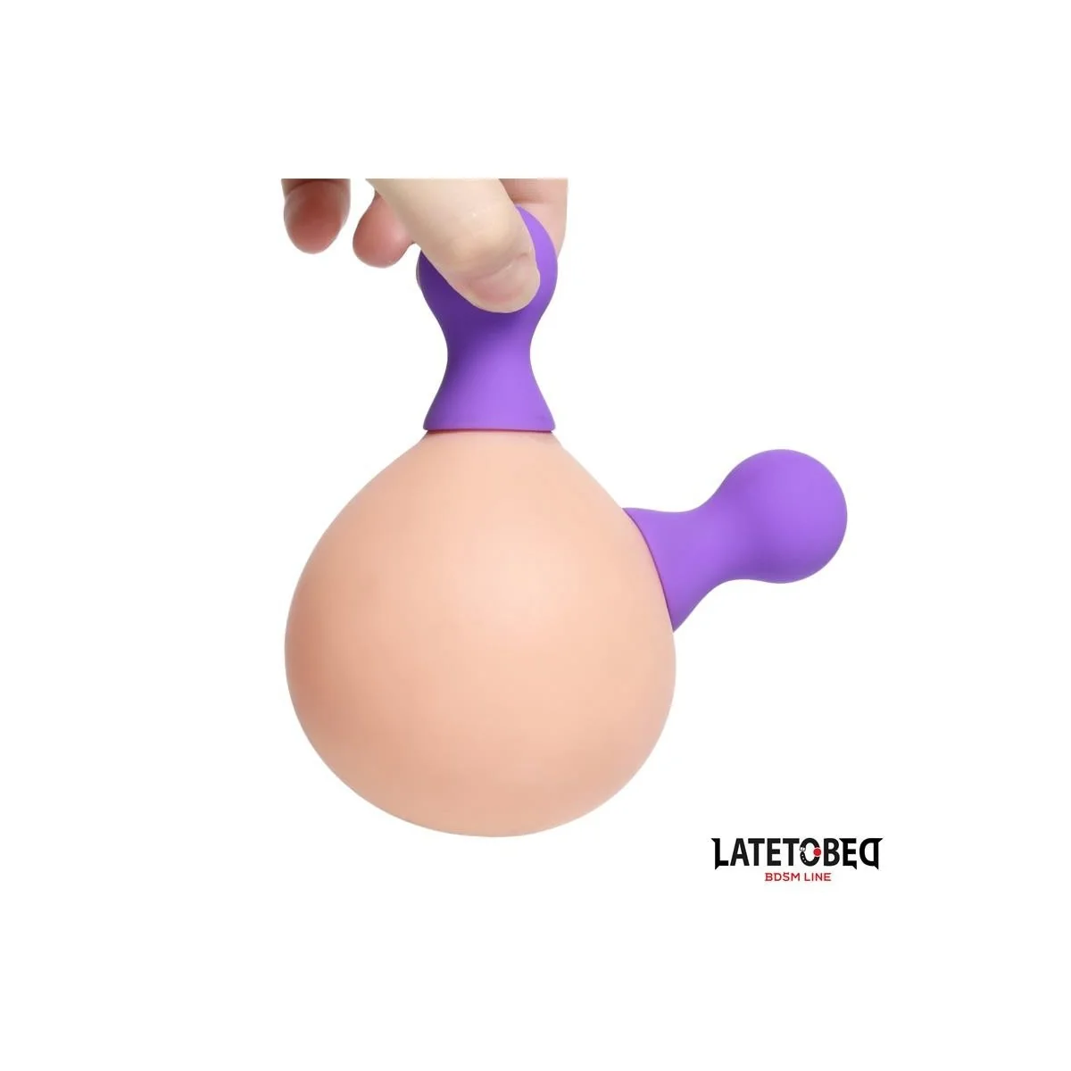 SILIKON-NIPPELSAUGER, LILA VON LATETOBED BDSM LINE