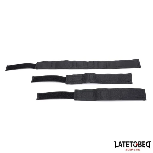 HALSBAND MIT HANDFESSELN, NYLON VON LATETOBED BDSM LINE