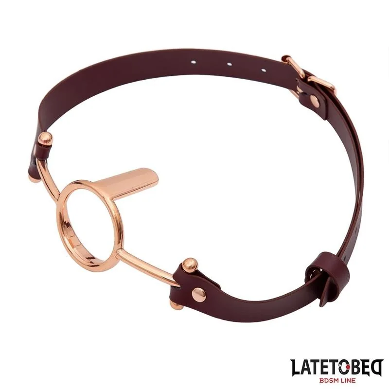 LEDER O-RING-KNEBEL VON LATETOBED BDSM LINE