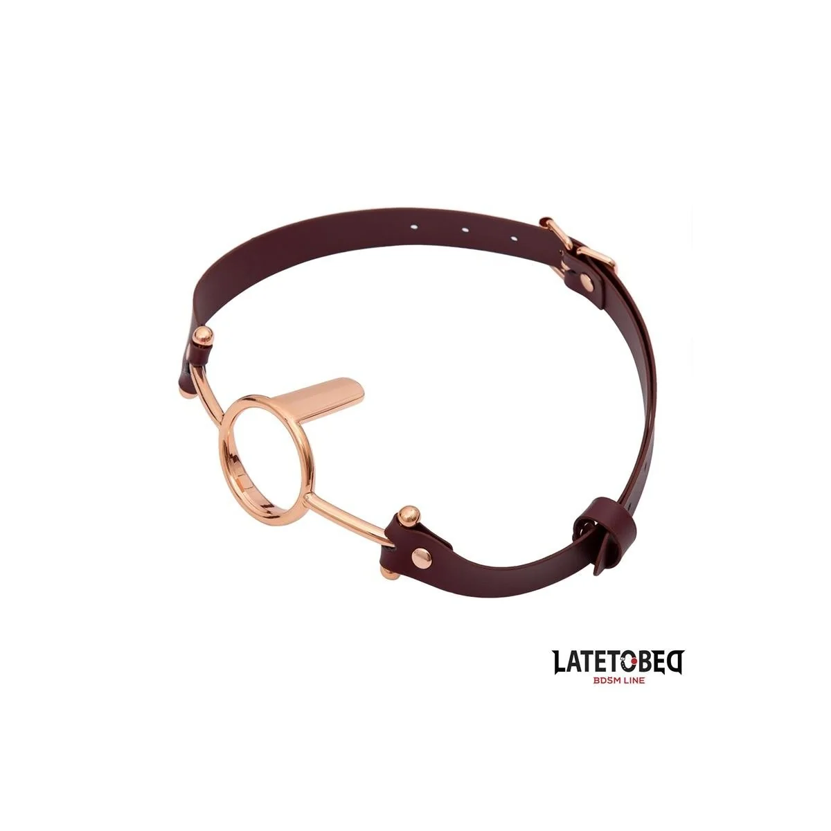LEDER O-RING-KNEBEL VON LATETOBED BDSM LINE
