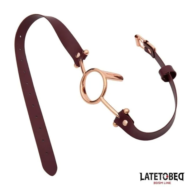 LEDER O-RING-KNEBEL VON LATETOBED BDSM LINE