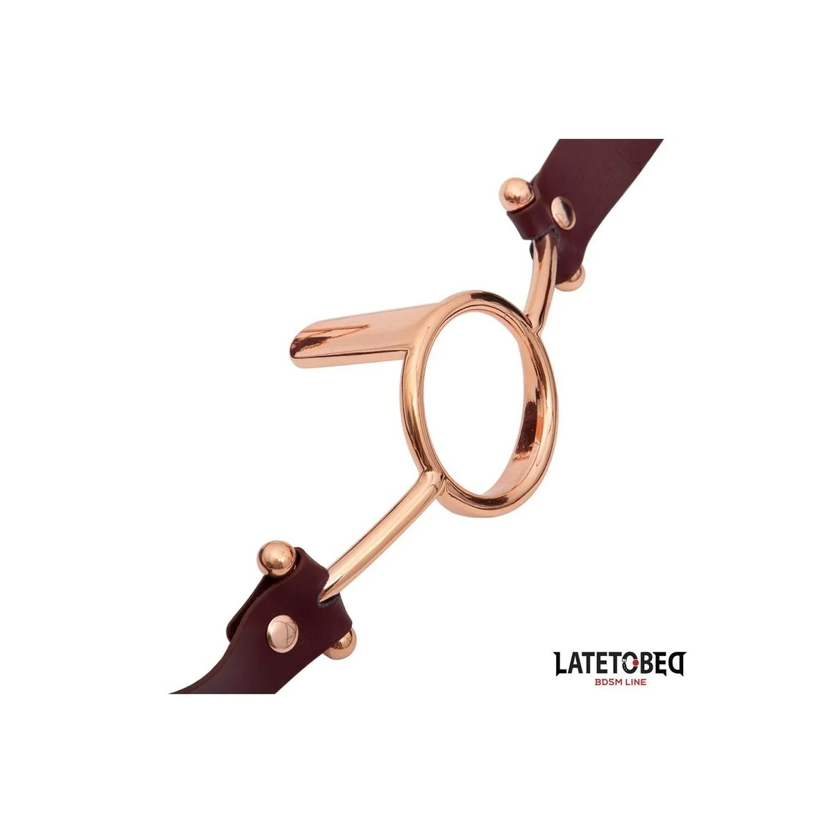 LEDER O-RING-KNEBEL VON LATETOBED BDSM LINE