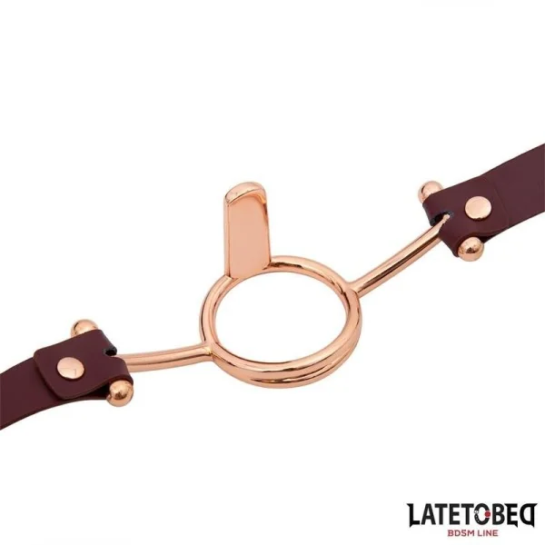 LEDER O-RING-KNEBEL VON LATETOBED BDSM LINE