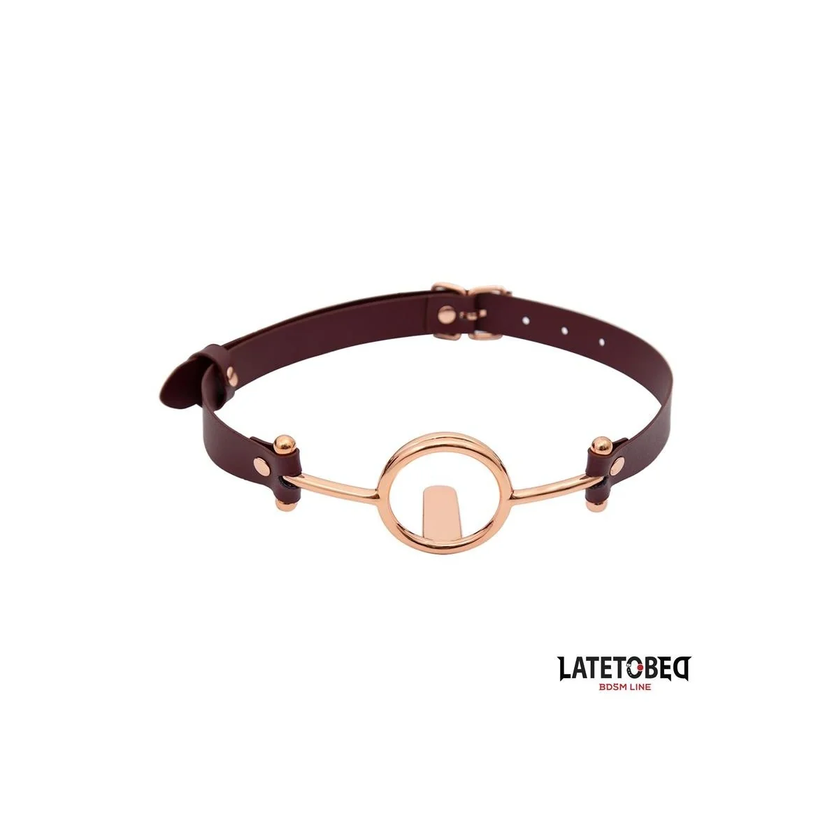 LEDER O-RING-KNEBEL VON LATETOBED BDSM LINE