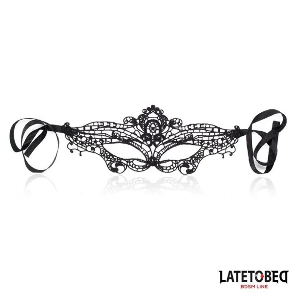 ELEGANTE MASKE SCHWARZ VON LATETOBED BDSM LINE