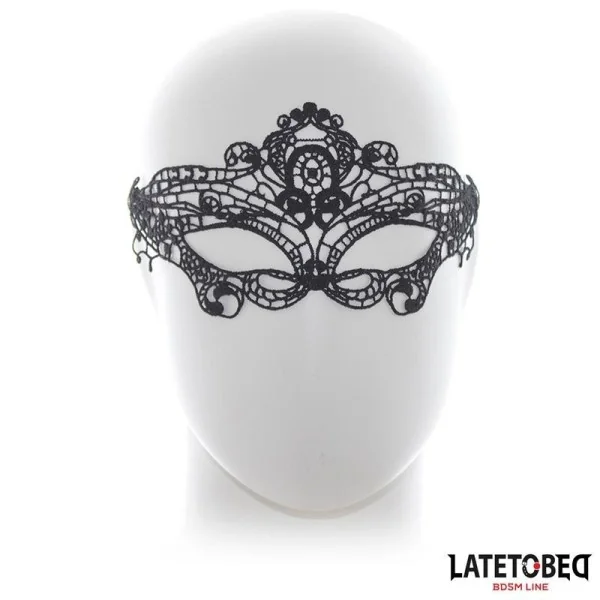 ELEGANTE MASKE SCHWARZ VON LATETOBED BDSM LINE