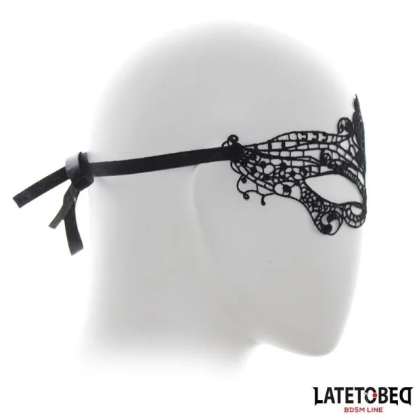 ELEGANTE MASKE SCHWARZ VON LATETOBED BDSM LINE