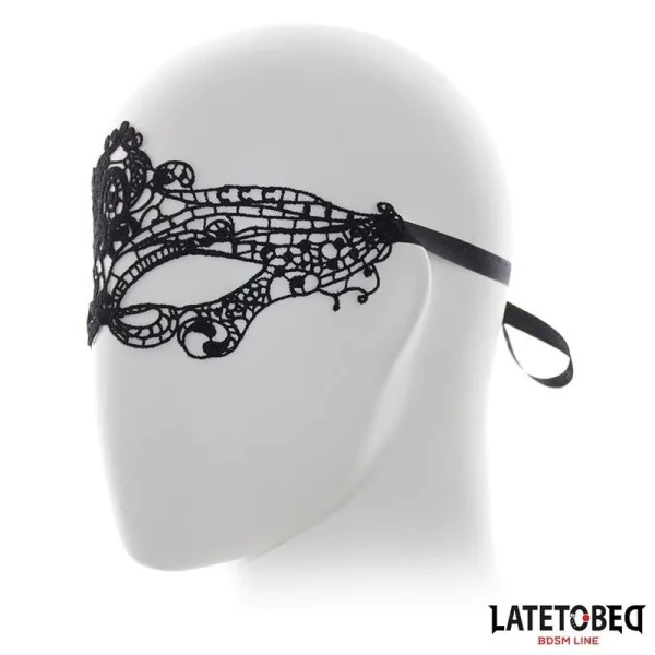ELEGANTE MASKE SCHWARZ VON LATETOBED BDSM LINE