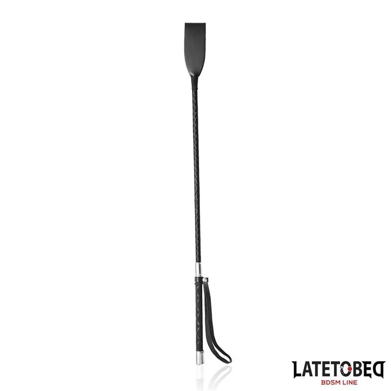 KLASSISCHE PEITSCHE SILBER DETAILS 60 CM VON LATETOBED BDSM LINE 2