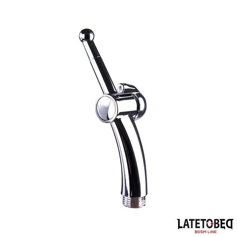 ANALDUSCHE MIT VERSCHLUSSSYSTEM CHROM VON LATETOBED BDSM LINE