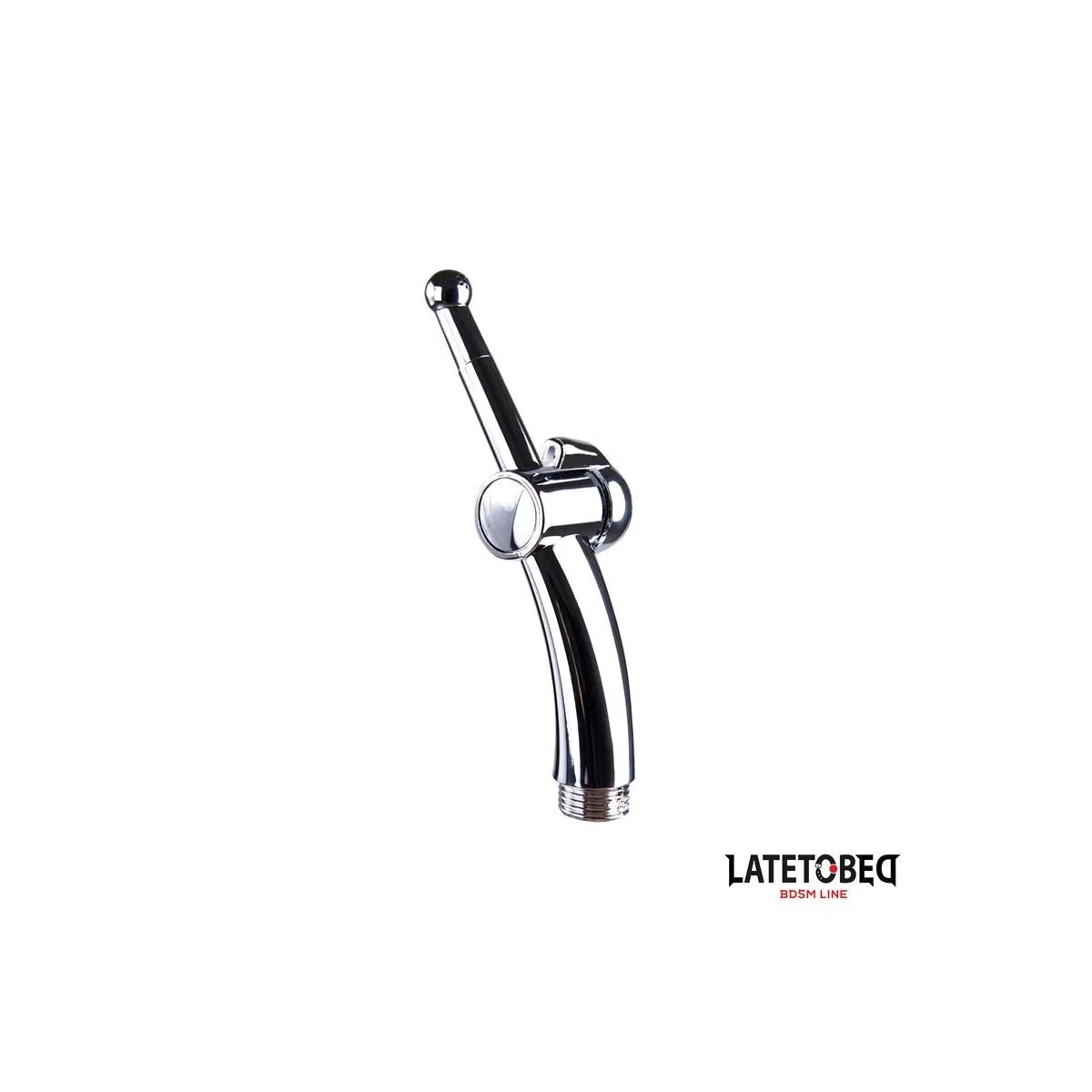 ANALDUSCHE MIT VERSCHLUSSSYSTEM CHROM VON LATETOBED BDSM LINE