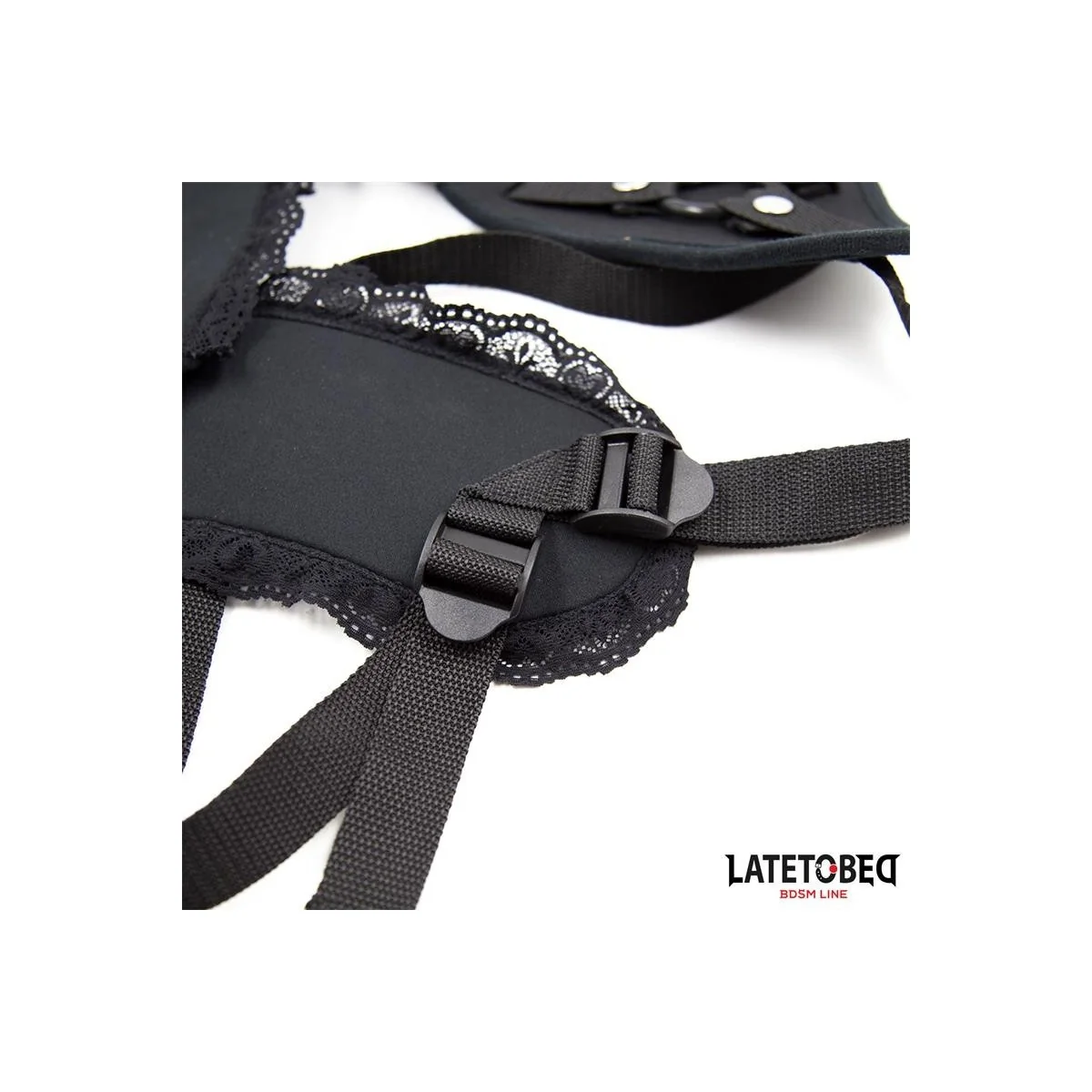 SPITZENRAND-UMSCHNALL-DILDO MIT SILIKONRING VON LATETOBED BDSM LINE