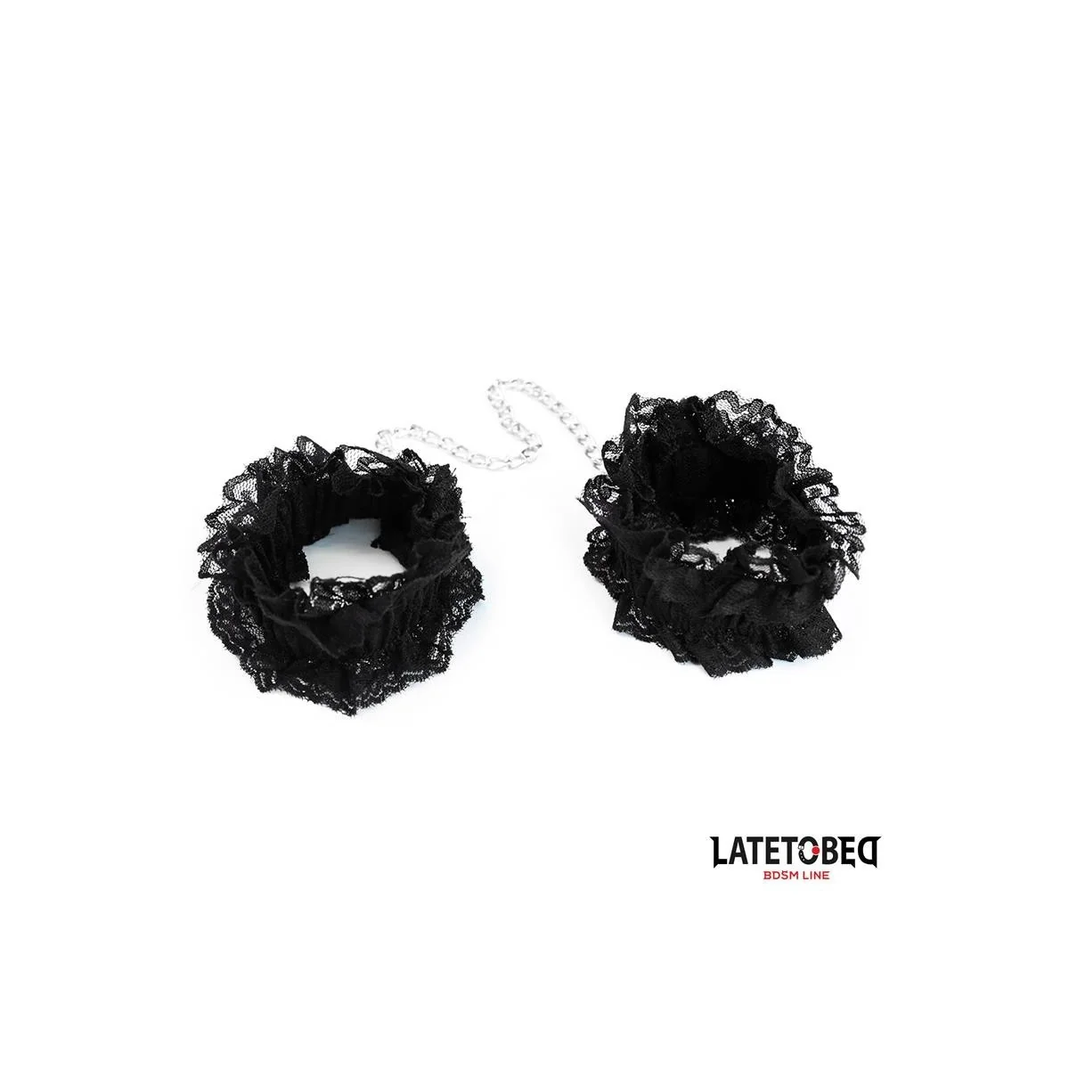 ELASTISCHE FUSSFESSELN AUS SPITZE SCHWARZ VON LATETOBED BDSM LINE