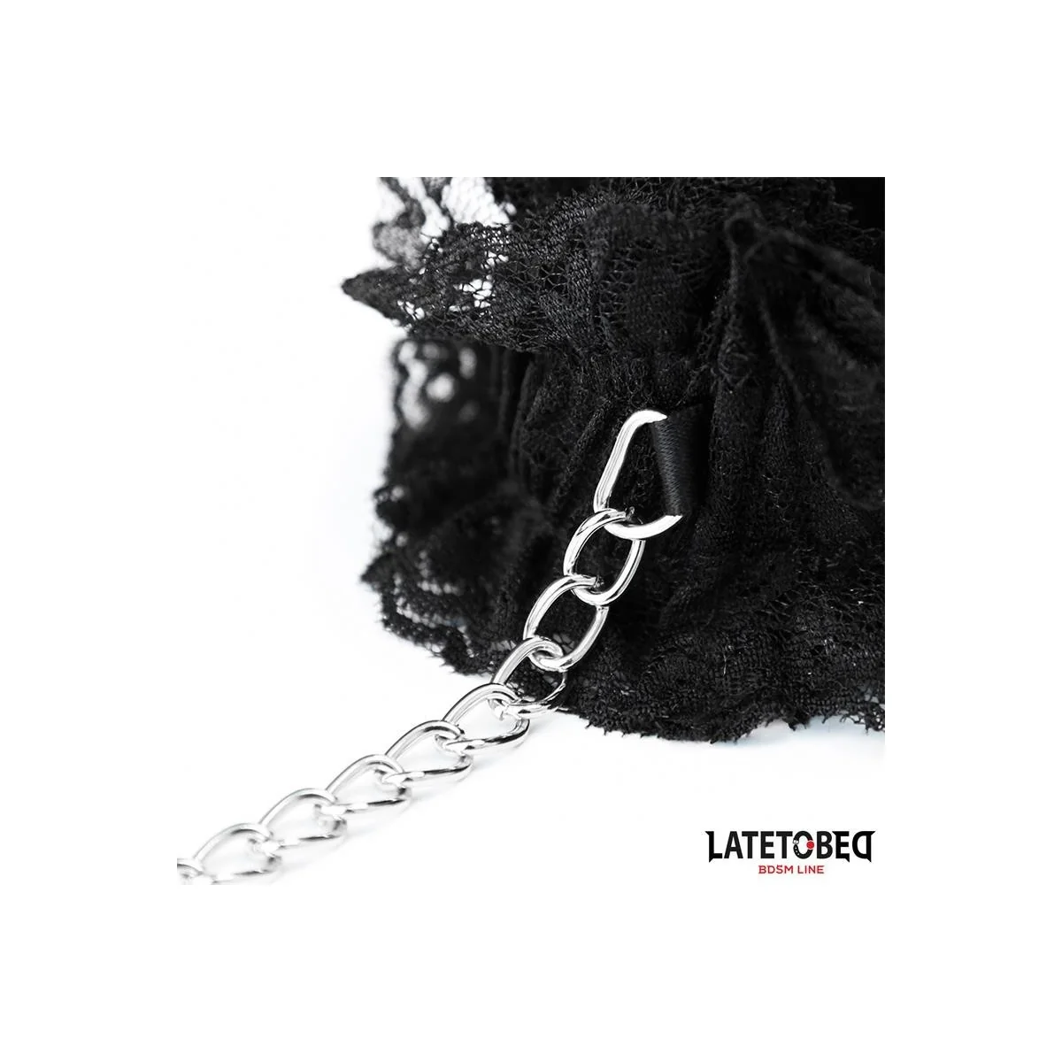 ELASTISCHE FUSSFESSELN AUS SPITZE SCHWARZ VON LATETOBED BDSM LINE