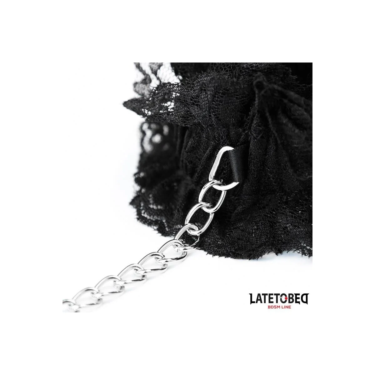 ELASTISCHE HANDFESSELN AUS SPITZE SCHWARZ VON LATETOBED BDSM LINE