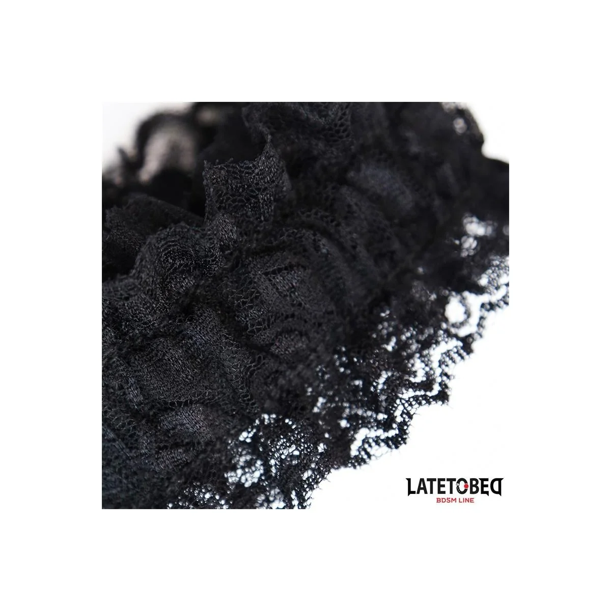 ELASTISCHE HANDFESSELN AUS SPITZE SCHWARZ VON LATETOBED BDSM LINE