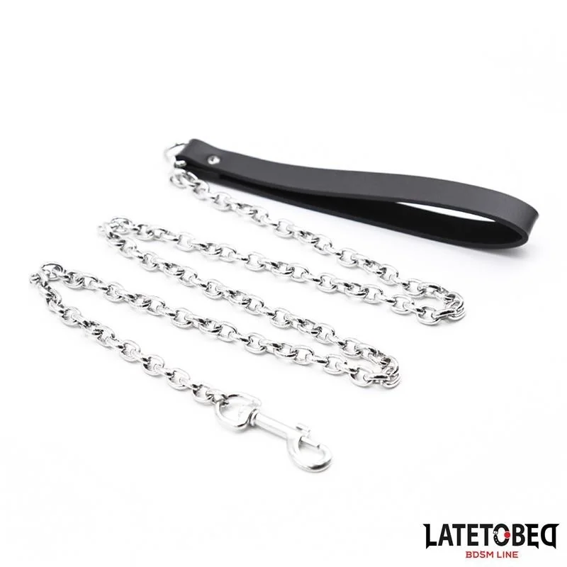 SCHWARZE KETTENLEINE 100 CM VON LATETOBED BDSM LINE 2