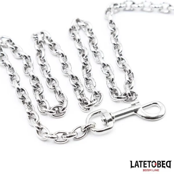 SCHWARZE KETTENLEINE 100 CM VON LATETOBED BDSM LINE