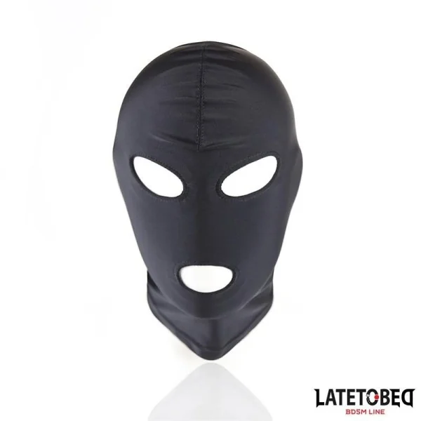 HAUBE MIT OFFENEM MUND UND OFFENEN AUGEN, SCHWARZ VON LATETOBED BDSM LINE