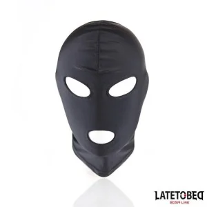 HAUBE MIT OFFENEM MUND UND OFFENEN AUGEN, SCHWARZ VON LATETOBED BDSM LINE