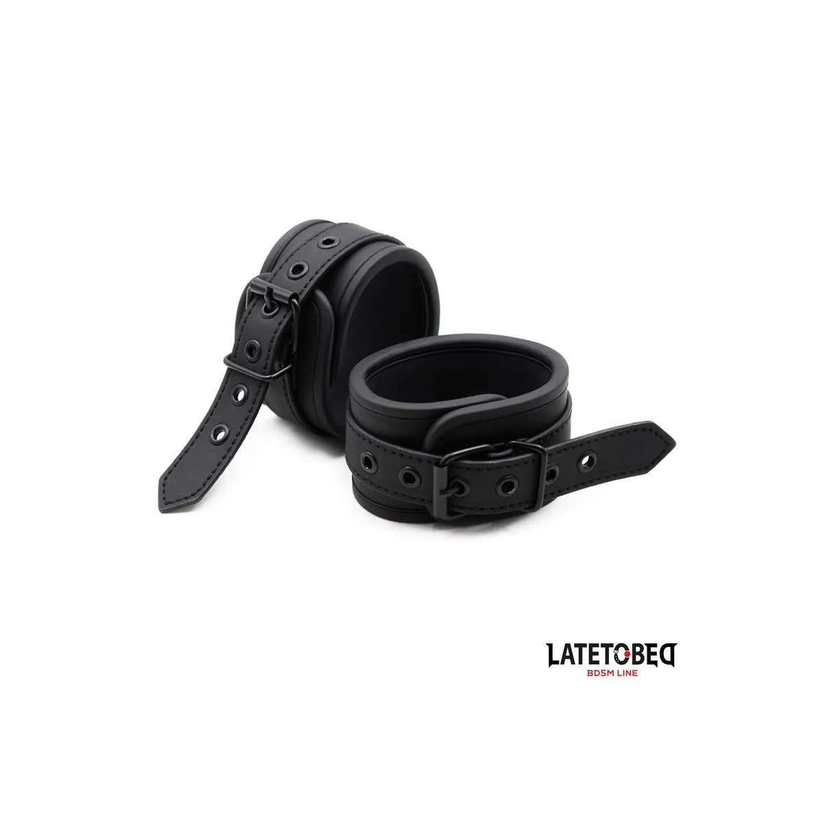 NEOPREN-HANDFESSELN, SCHWARZ VON LATETOBED BDSM LINE
