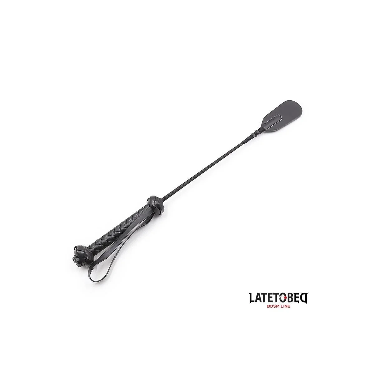 PEITSCHE MIT GEFLOCHTENEM GRIFF 44,5 CM VON LATETOBED BDSM LINE
