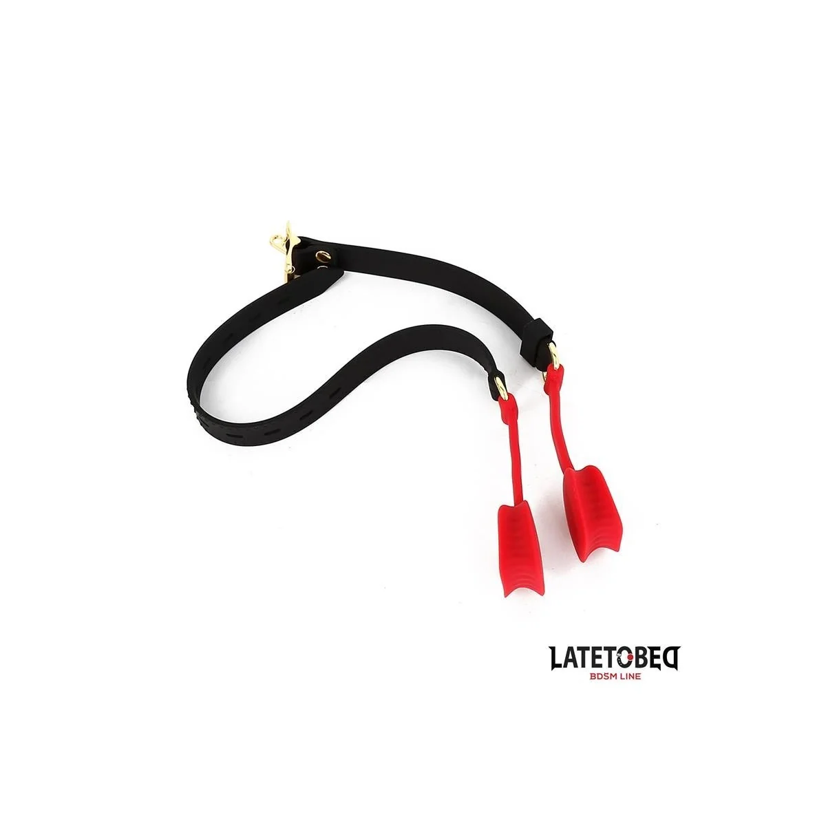 DOPPELENDIGER METALLKARABINERHAKEN VON LATETOBED BDSM LINE