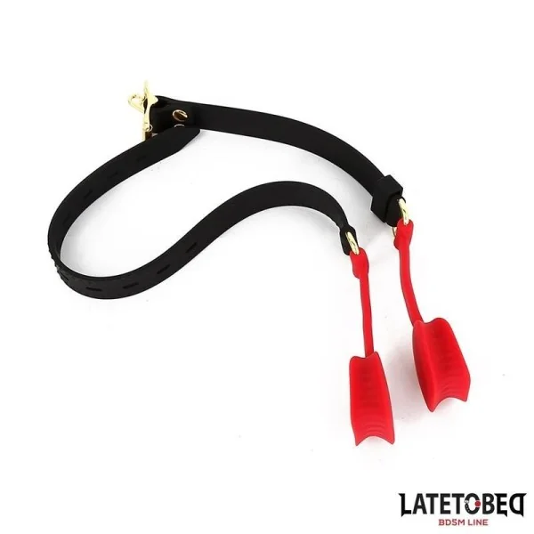 DOPPELENDIGER METALLKARABINERHAKEN VON LATETOBED BDSM LINE