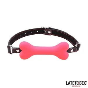 KNOCHENKNEBEL, ROSA, VERSTELLBAR VON LATETOBED BDSM LINE