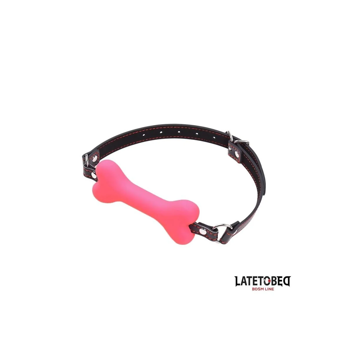KNOCHENKNEBEL, ROSA, VERSTELLBAR VON LATETOBED BDSM LINE