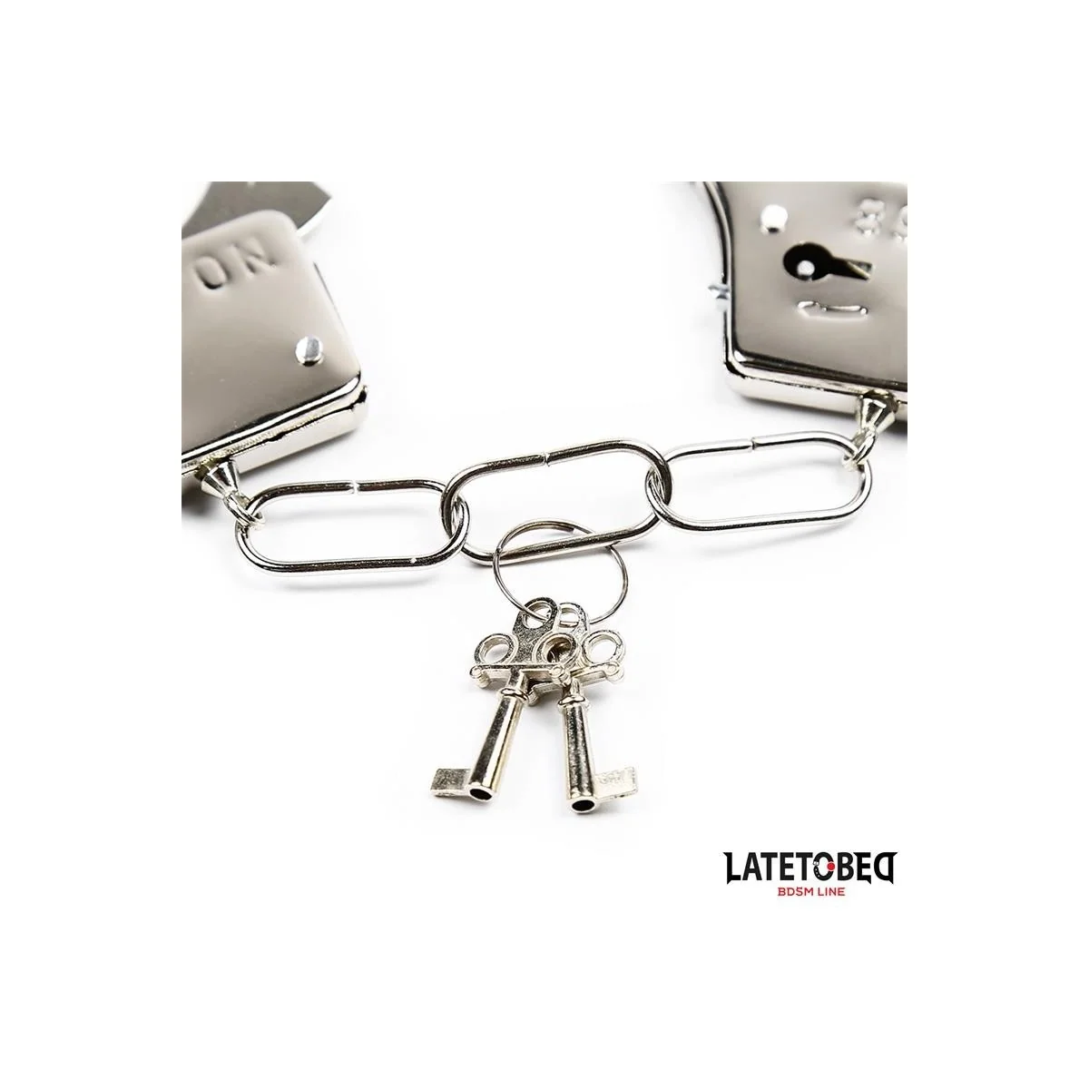 METALL-HANDFESSELN, 50 G VON LATETOBED BDSM LINE