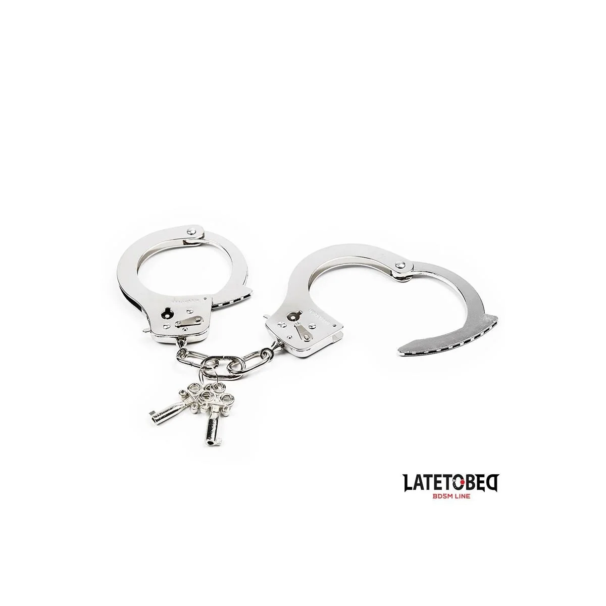METALL-HANDFESSELN, 85 G VON LATETOBED BDSM LINE
