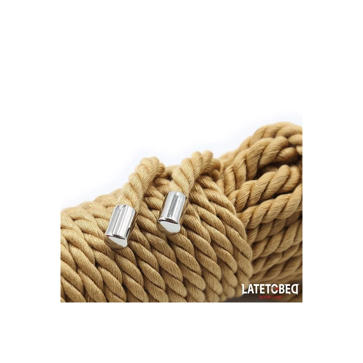 BONDAGE-SEIL MIT METALLDETAILS, 10 M VON LATETOBED BDSM LINE