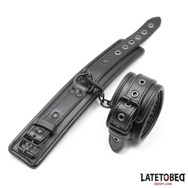 GEPOLSTERTE HANDSCHELLEN, VERSTELLBAR VON LATETOBED BDSM LINE