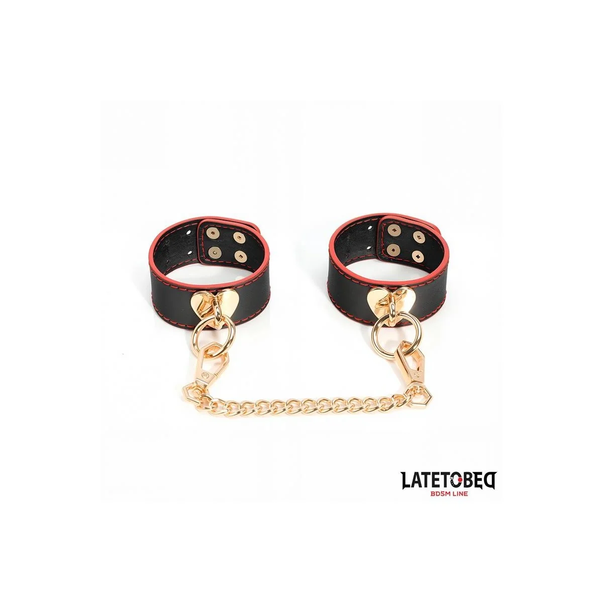 HANDFESSELN MIT GOLDENER KETTE VON LATETOBED BDSM LINE