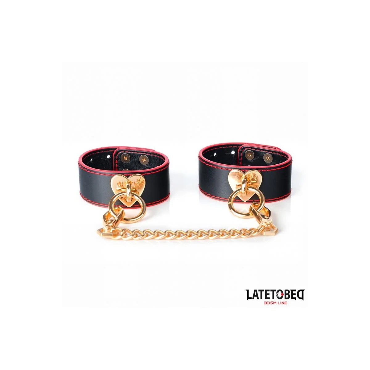 FUSSFESSELN MIT GOLDENER KETTE VON LATETOBED BDSM LINE