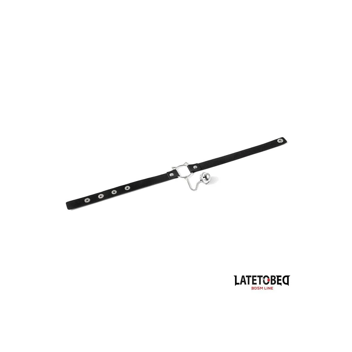 HALSBAND MIT KATZENOHREN-OHRRINGEN UND GLÖCKCHEN VON LATETOBED BDSM LINE