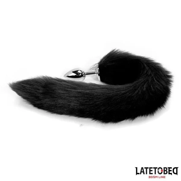 ANALPLUG MIT SCHWANZ SCHWARZ 40 CM VON LATETOBED BDSM LINE