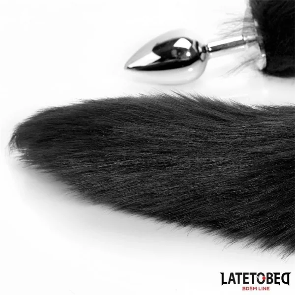 ANALPLUG MIT SCHWANZ SCHWARZ 40 CM VON LATETOBED BDSM LINE