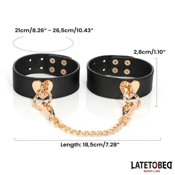 8-TEILIGES LEDER-BONDAGE-SET MIT AUFBEWAHRUNGSKOFFER VON LATETOBED BDSM LINE