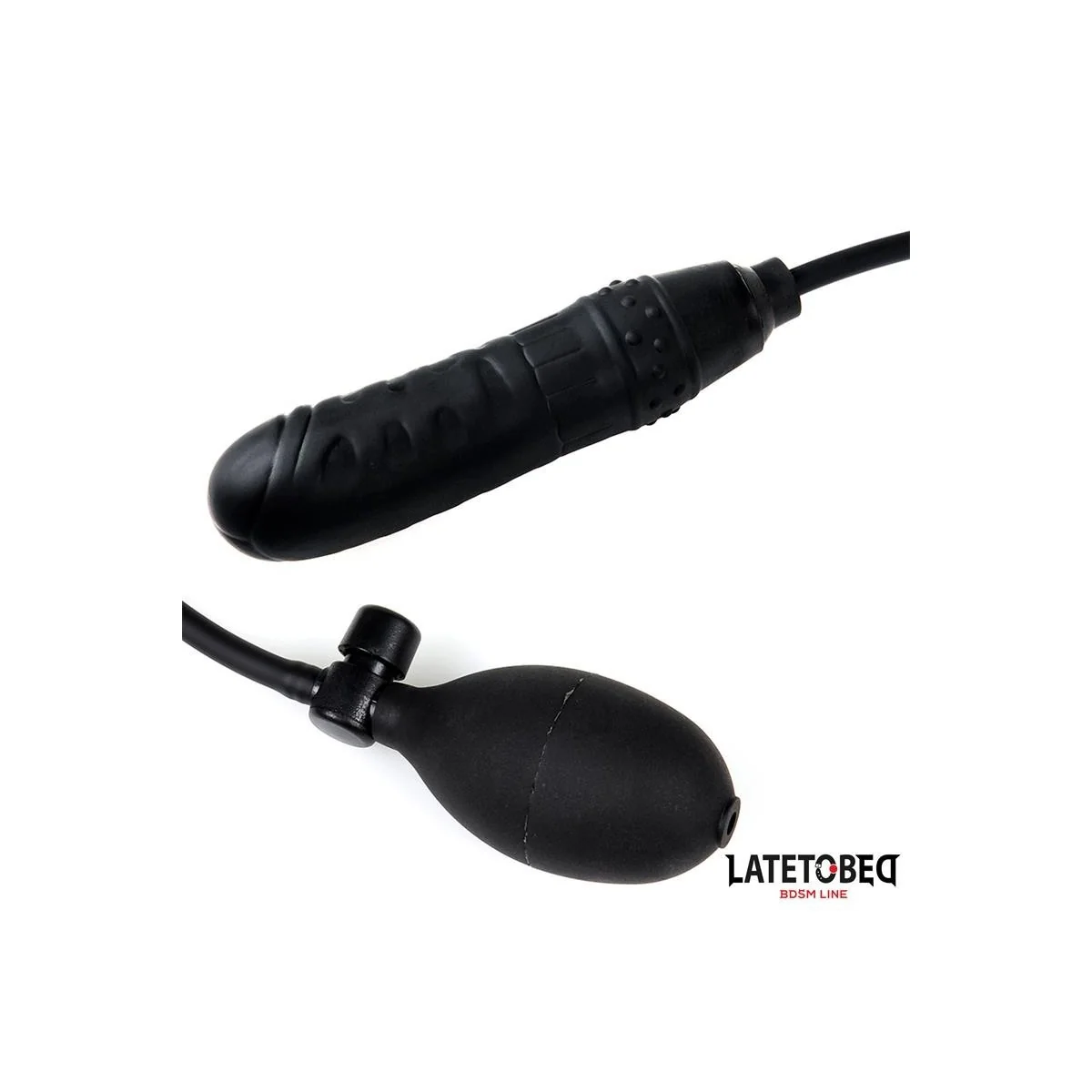 AUFBLASBARER DILDO MIT HANDPUMPE VON LATETOBED BDSM LINE