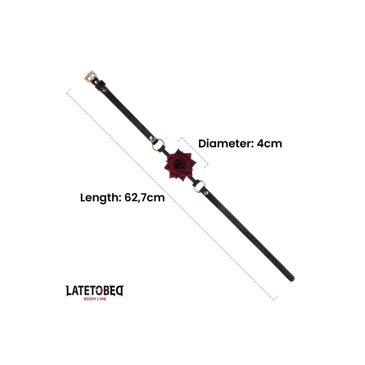 GOLDFARBENE METALL-ROSENKNEBELKUGEL VON LATETOBED BDSM LINE