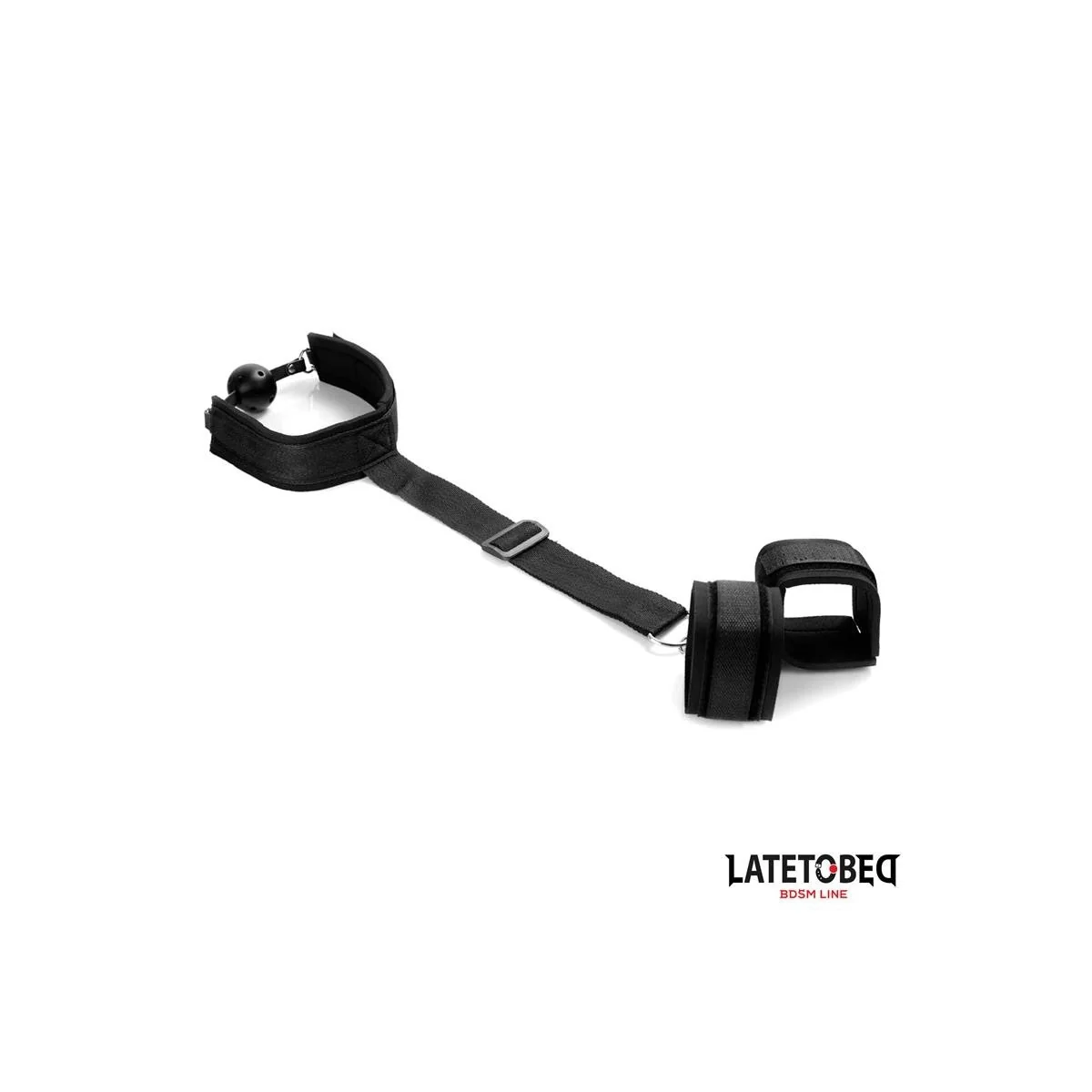 KNEBELKUGEL UND FESSELN VON LATETOBED BDSM LINE