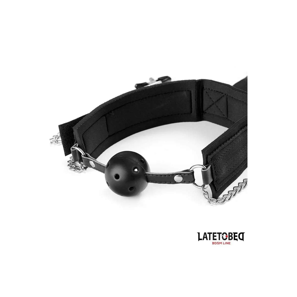 KNEBELKUGEL UND FESSELN VON LATETOBED BDSM LINE